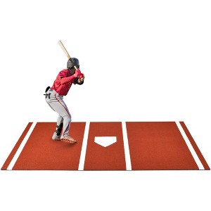 Dexmalle 10x3.8 ft Indoor/Outdoor Portable Baseball Softball Hitting Mat - 1 of 4