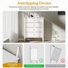 Heynemo Fluted 4 Drawer Dresser, Wood Dresser for Storage Clothes, Wooden Storage Cabinet Nightstand for Bedroom, Hallway, Living Room, Entryway - 4 of 4