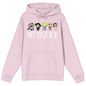 Beetlejuice Chibi Line Up Men's Lilac Hoodie - 1 of 2