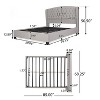 GDFStudio Costello Contemporary Fabric Upholstered Bed with Diamond Tufting - 3 of 4