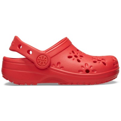 Crocs Toddler Classic Floral Cut-Out Clogs