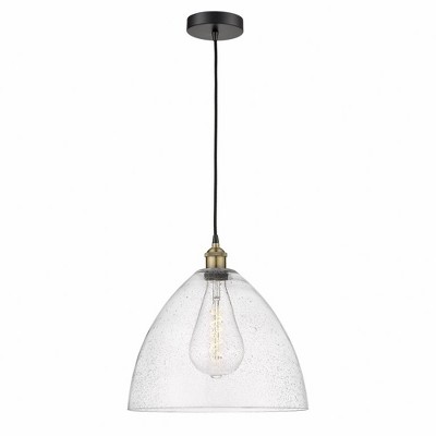 Edison Dome - 1 Light Cord Hung Pendant In Industrial Style-17.75 Inches Tall and 16 Inches Wide
