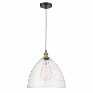 Edison Dome - 1 Light Cord Hung Pendant In Industrial Style-17.75 Inches Tall and 16 Inches Wide - 1 of 1