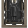 Hunter Fans 5" Gablecrest Wall Light French Oak Finish - Modern Farmhouse Sconce for Indoor Spaces, 1 Bulb, Dry Rated - 4 of 4