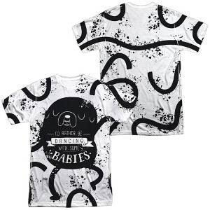 Men's Adventure Time Dancing With Babies (Front Back Print) Short Sleeve Costume T-Shirt - 1 of 4
