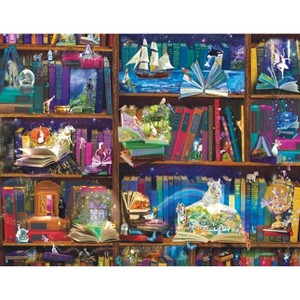 Sunsout Library Adventures in Reading 1000 pc Large Pieces  Jigsaw Puzzle 48432 - 1 of 4