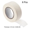 Unique Bargains Strong Adhesion No Sticky Residue DIY Crafts Masking Tapes 1" x 21 Yards 6 Pcs - 3 of 4