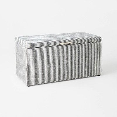 Lynwood Cube Bench Ticking Striped  - Threshold™ designed with Studio McGee