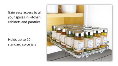 Pull Out Spice Rack Organizer for Cabinet, 8 Heavy Duty Slide Out for  Upper Kit