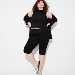 Women's Mid-Rise Knit Capri Pull-On Pants - Wild Fable™ - 1 of 3