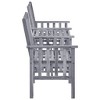vidaXL Solid Acacia Wood Patio Chairs with Tea Table and Cushions - Bistro Set for Garden and Patio - 3 of 4
