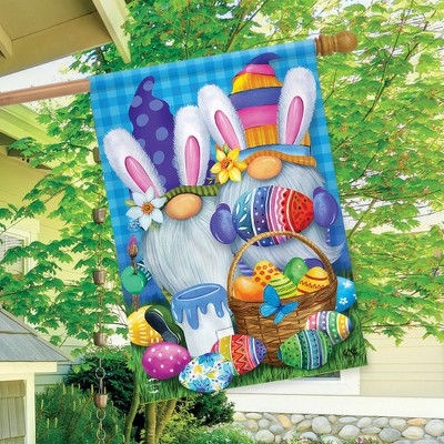Easter Gnomes Multi-Color Polyester Outdoor Garden Flag 28" x 40"