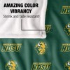 North Dakota State University Logo Pattern Silky 50x60 Blanket, 1 Sided - 4 of 4
