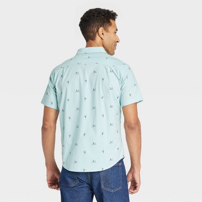 Men's Short Sleeve Slim Fit Button-Down Shirt - Goodfellow & Co™, 3 of 7