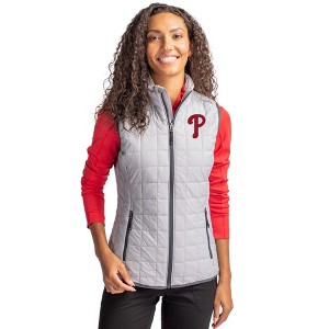 Philadelphia Phillies Cutter & Buck Rainier PrimaLoft® Womens Eco Insulated Full Zip Puffer Vest - 1 of 1