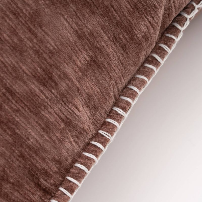 Oversize Junoesque Chenille Whipstitch Throw Pillow - Evergrace, 5 of 14