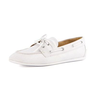 CUSHIONAIRE Women's Anchor Boat Shoe – Classic Slip-On Moccasin Loafer with Nautical Detailing + Memory Foam, Wide Widths Available
