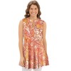 Collections Etc Sleeveless Paisley Printed Tank Top - 4 of 4