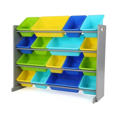  Humble Crew Small Plastic Storage Bins, Set of 4, Primary  Colors - Open Home Storage Bins