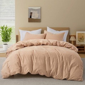 Peace Nest All Season 100% Cotton Soft and Breathable Duvet Cover Set - 1 of 4