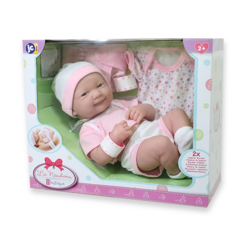 JC Toys La Newborn 14&#34; Baby Doll 8pc - Pink, 5 of 6
