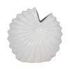Coastal Ceramic Vase - Modern Textured Ceramic Floral Accent - Decorative Home & Office Decor for Living Room & Bedroom - White - 2 of 4