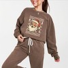 Simply Sage Market Ugly Sweater Santa Face Lightweight Garment Dyed Sweatshirt - 2 of 4