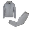 Galaxy By Harvic Men's Modern Fit Fleece-Lined Full-Zip Hoodie & Jogger 2-Piece Set - 3 of 4