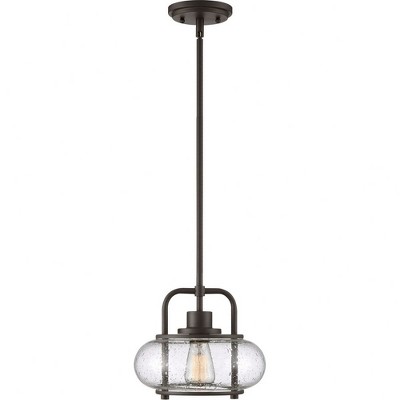 Edison Tribute Mini Pendant Light in Old Bronze with Clear Glass