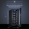 Ivation 12 Bottle Thermoelectric Wine Cooler, Quiet Freestanding Wine Fridge, Black - 3 of 4