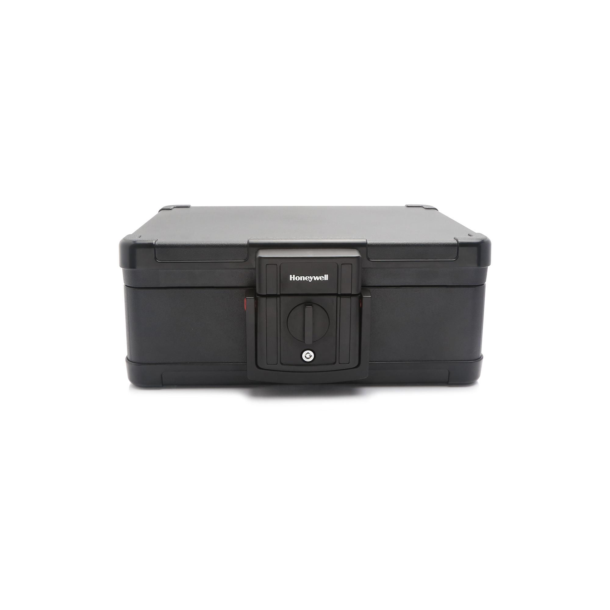 Honeywell Fire and Water Chest .24 cu ft 811533: Fireproof Document Safe, Key Lock, 1550°F Protection, Black Resin, No Assembly