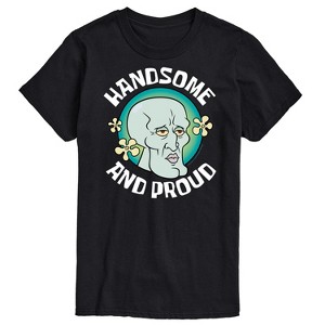 Men's - Spongebob Squarepants - Handsome And Proud Squidward Short Sleeve Graphic T-Shirt - 1 of 4
