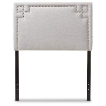 Geneva Modern And Contemporary Fabric Upholstered Headboard - Twin - Baxton Studio