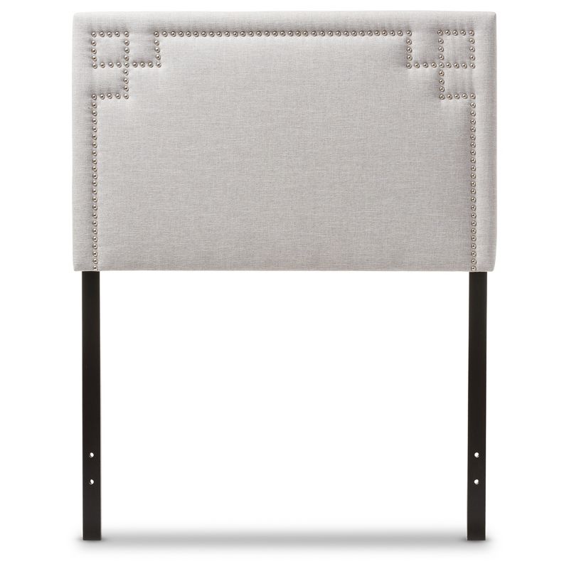 Geneva Modern And Contemporary Fabric Upholstered Headboard - Twin - Baxton Studio, 1 of 6