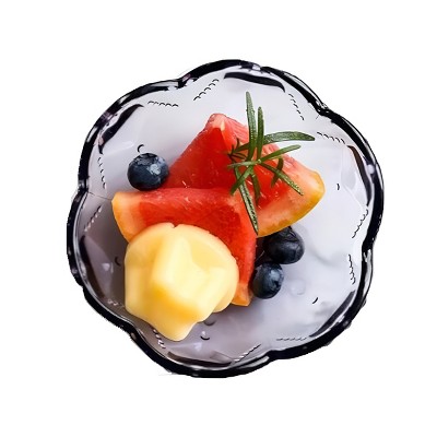 Slickblue Unique Design Multipurpose Glass Dessert Bowls - Set of 4 in 2 Different Color
