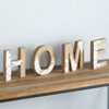 The Lakeside Collection Modern Farmhouse Collection - Carved Floral Wooden Letters - 3 of 4