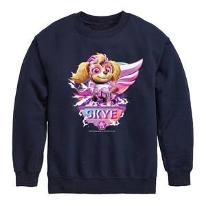 Boys' - Paw Patrol - Skye Lightning Graphic Long Sleeve Fleece Sweatshirt - 1 of 4