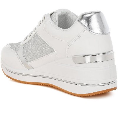 Женские кроссовки London Rag Womens Vespera Faux Leather & Mesh Sneakers 8 — фото 4