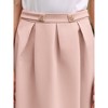 INSPIRE CHIC Women's Summer Causal Elegant Pleated Hem Work 2026 A-line Midi Skirts - 4 of 4