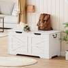 Whizmax Storage Chest, 39.4" Toy Chest for Boys Girls, Kids Wood Large Toy Box, Storage Bench with Safety Hinge for Entryway, Bedroom, Playroom - 2 of 4