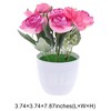 Unique Bargains Artificial Plants Hydrangea Tea Bud Plastic 3.74"x3.74"x7.87" 1 Pcs - 3 of 4