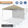 EAGLE PEAK Pop Up Canopy Tent with 1 Sidewall, Easy Setup Event Tent - 2 of 4