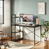 Bestier Small Computer Desk with Shelves for Home Office - 3 of 4