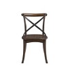Set of 2 Kaelyn Side Dining Chair Dark Oak/Black - Acme Furniture: French Bistro Style, Wood Frame, Armless Design - 2 of 4
