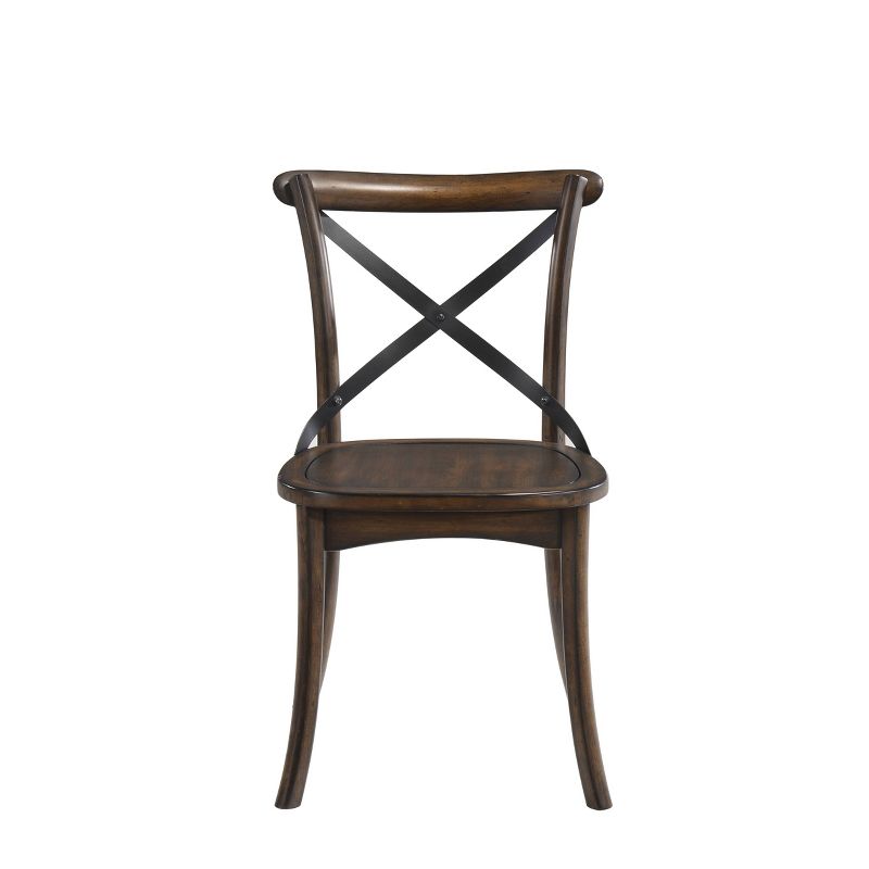 Set of 2 Kaelyn Side Dining Chair Dark Oak/Black - Acme Furniture, 3 of 7