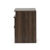 CAVINAS 2-Drawer Nightstand, Wooden Beside Table with Storage Cabinet, Classic End Table for Bedroom, Walnut - 4 of 4