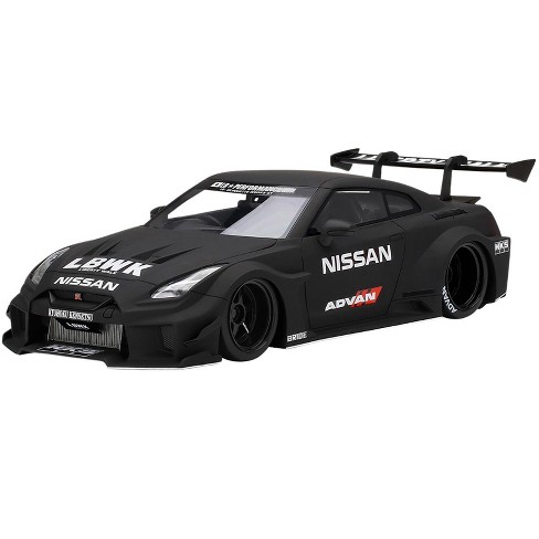 Nissan 35GT-RR Ver. 2 LB-Silhouette WORKS GT RHD (Right Hand Drive) Matt  Black 1/18 Model Car by Top Speed