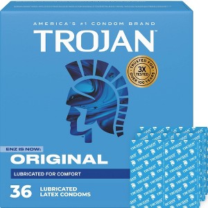 Trojan ENZ Lubricated Latex Condoms Value Pack - 36ct - 1 of 4