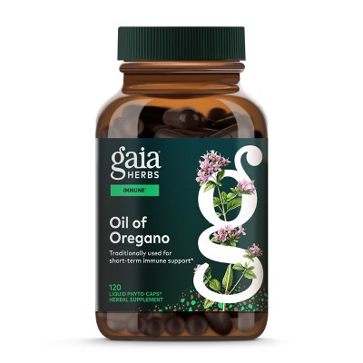 Gaia Herbs Oil of Oregano - Immune and Antioxidant Support Supplement with Oregano Oil, Carvacrol, and Thymol