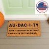 Evergreen 16 x 28 Inches Audacity Door Mat | Non-Slip Rubber Backing | Dirt catching Natural Coir | Indoor and Outdoor Home Decor - 3 of 4